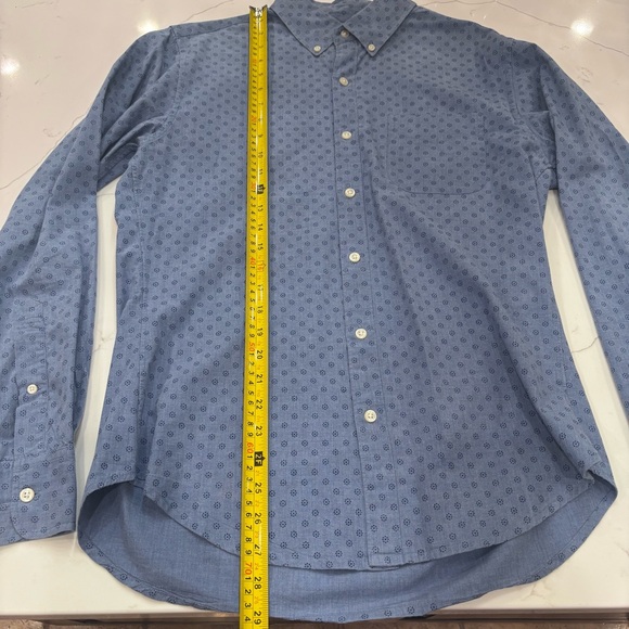 Bonobos Blue Casual Button Down Shirt with Polka Dot Pattern - Picture 3 of 7